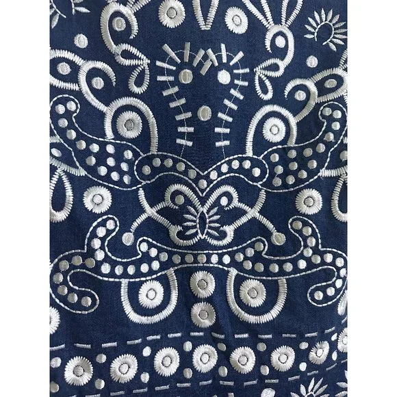 Alice + Olivia Blue and White Mini Dress - Picture 8 of 13